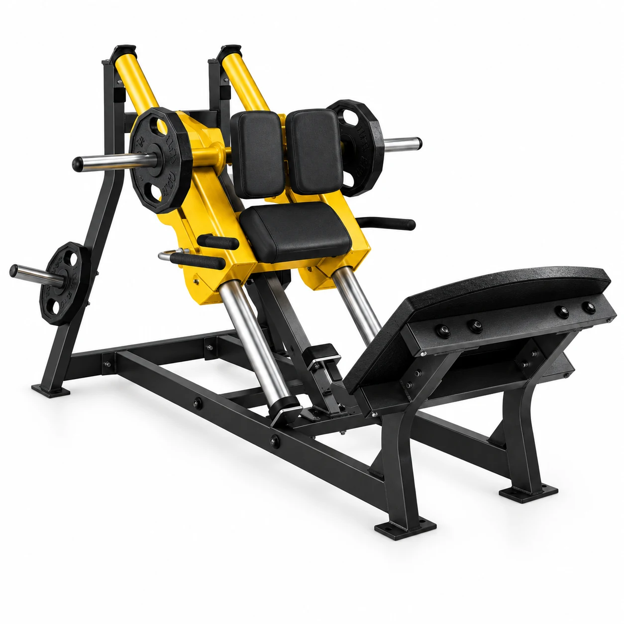 Obrađeni prikaz sprave: HAMMER STRENGTH HACK SQUAT